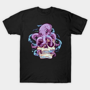 Skull with Octopus T-Shirt